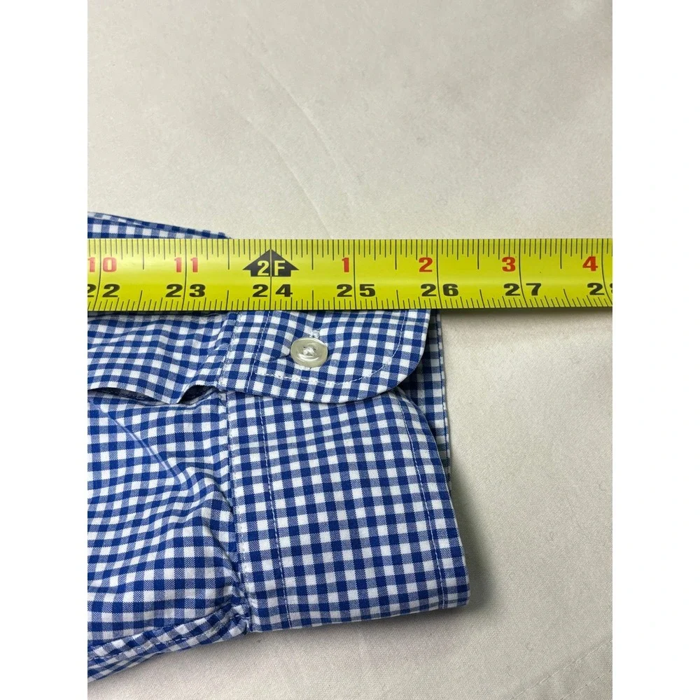 Polo Ralph Lauren Gingham Button‎ Down Shirt Red Pony Logo Blue White XL